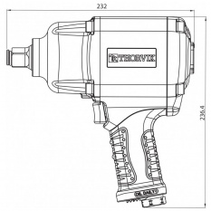 Пневматический гайковерт Thorvik AIW3416 3/4"
