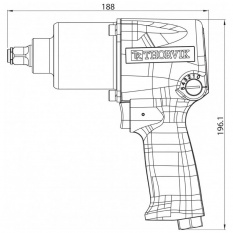 Пневматический гайковерт Thorvik AIW1261 1/2"